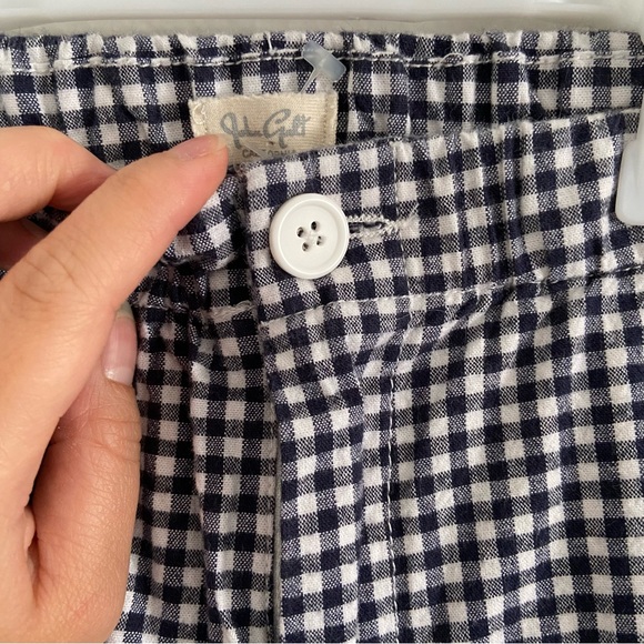 John Galt/ Brandy Melville tildens gingham plaid pants | small | navy white - Picture 2 of 4